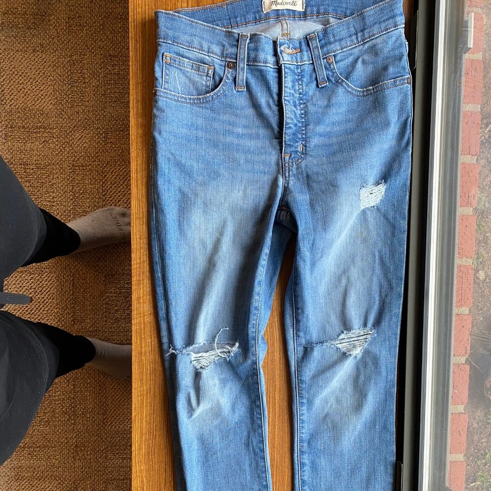 Madewell Skinny High-Rise Distressed Jeans